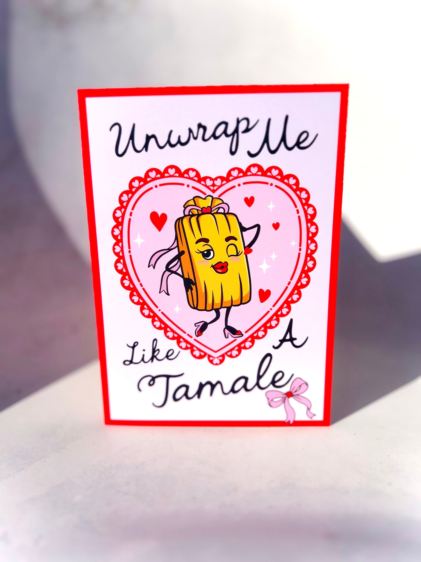 Unwrap Me Like A Tamale Greeting Card